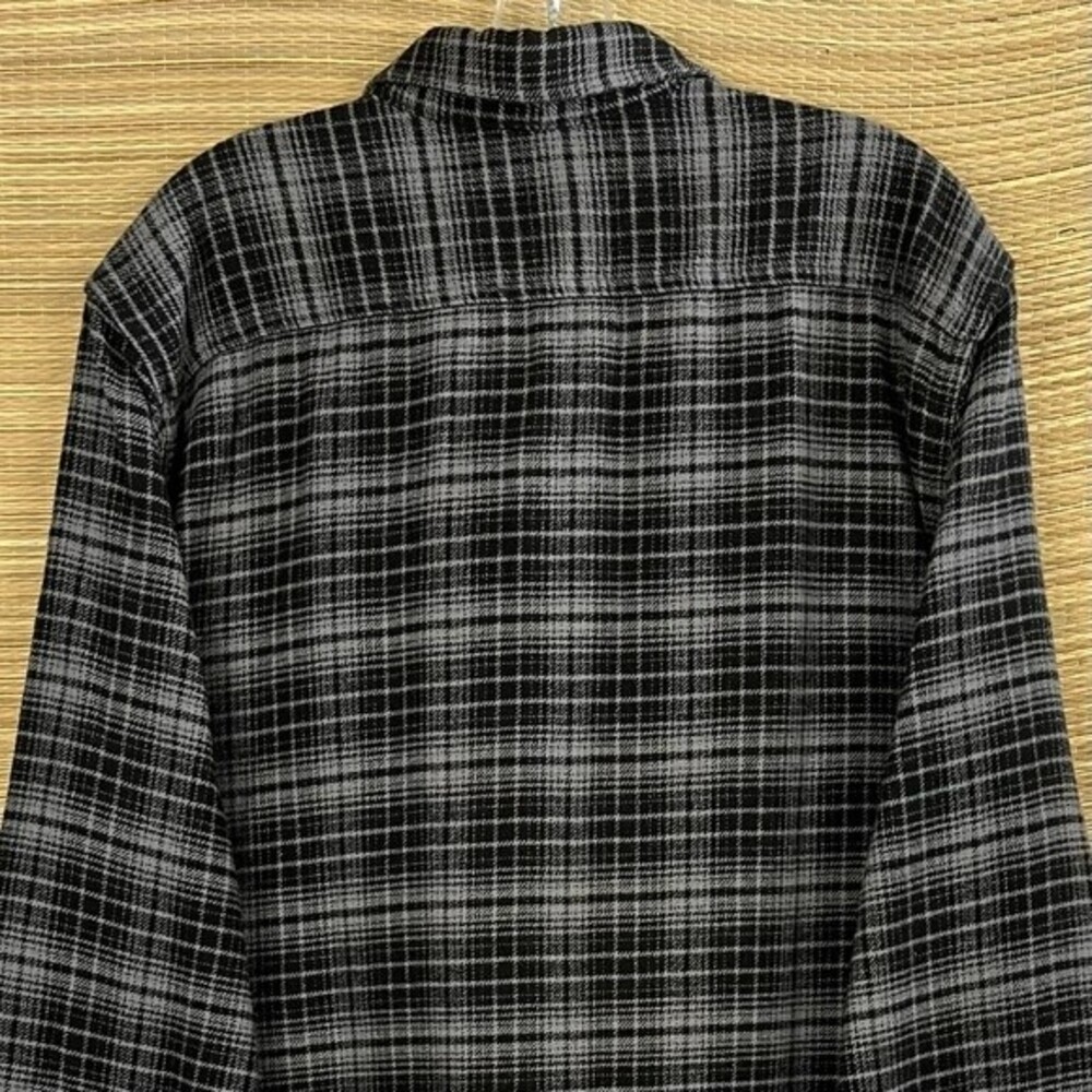 NWT LEVI’S Classic 100% Cotton Flannel Checkered Casual Navy/Gray Shirt Sz XXL - Picture 8 of 11